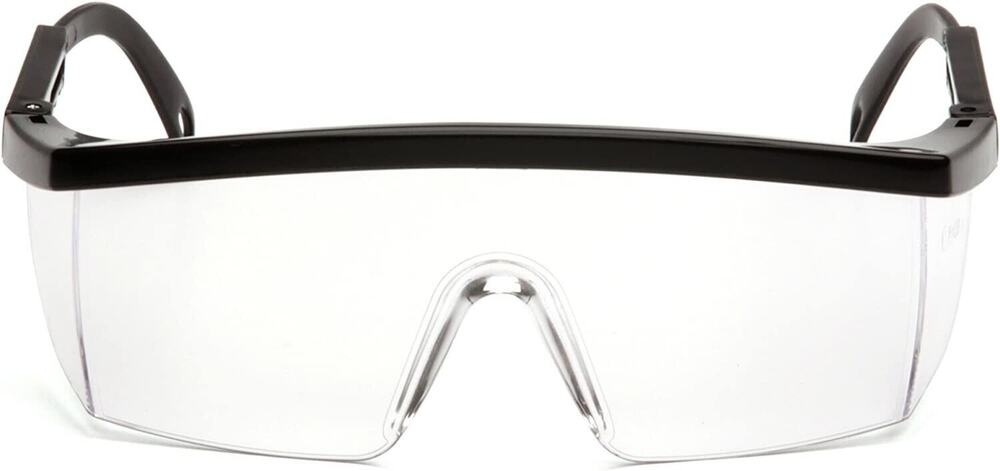 5 Pairs Pyramex SB410S Integra Safety Glasses Black Frame Clear Lens High Impact